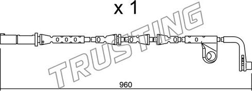 Trusting SU.220 - Сигнализатор, износ тормозных колодок autospares.lv