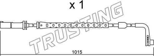 Trusting SU.221 - Сигнализатор, износ тормозных колодок autospares.lv