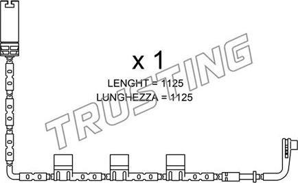 Trusting SU.223 - Сигнализатор, износ тормозных колодок autospares.lv