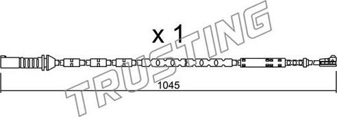 Trusting SU.279 - Сигнализатор, износ тормозных колодок autospares.lv