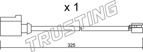 Trusting SU.271 - Сигнализатор, износ тормозных колодок autospares.lv