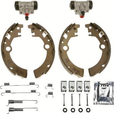 TRW BK1979 - Комплект тормозных колодок, барабанные autospares.lv