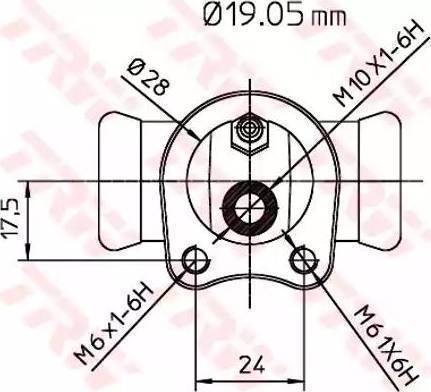 LPR 210287 - Колесный тормозной цилиндр autospares.lv