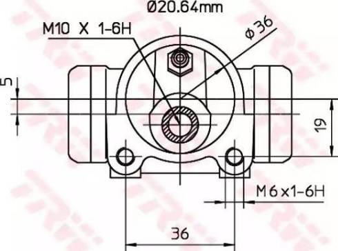 TRW BWF303 - Колесный тормозной цилиндр autospares.lv