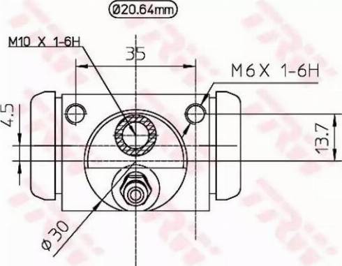 TRW BWF321 - Колесный тормозной цилиндр autospares.lv