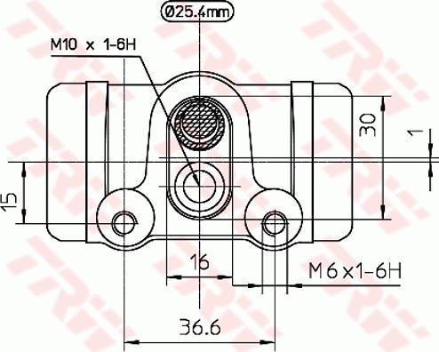 TRW BWH142 - Колесный тормозной цилиндр autospares.lv