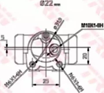 TRW BWH173 - Колесный тормозной цилиндр autospares.lv