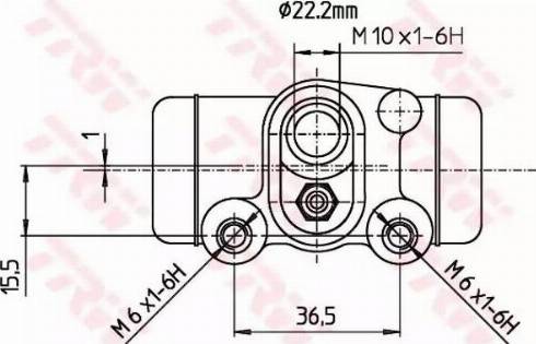 TRW BWH300 - Колесный тормозной цилиндр autospares.lv