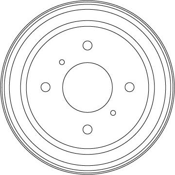 TRW DB4554 - Тормозной барабан autospares.lv