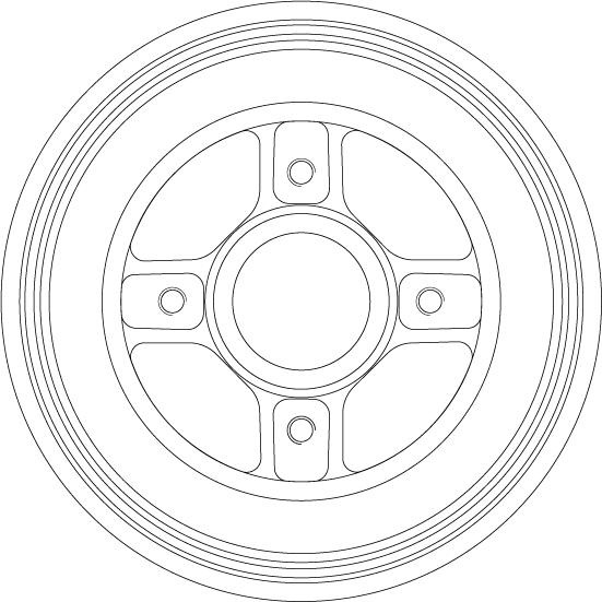 TRW DB4558MR - Тормозной барабан autospares.lv