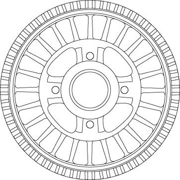 TRW DB4557MR - Тормозной барабан autospares.lv