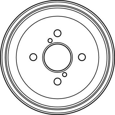 TRW DB4115 - Тормозной барабан autospares.lv