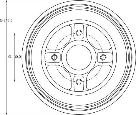 TRW DB4214MR - Тормозной барабан autospares.lv