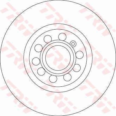 TRW DF4464 - Тормозной диск autospares.lv