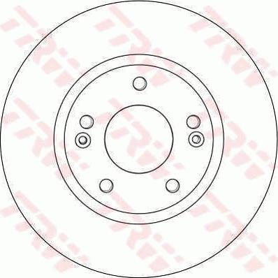 TRW DF4408 - Тормозной диск autospares.lv