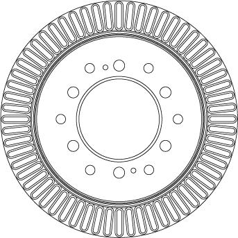 TRW DF4484 - Тормозной диск autospares.lv