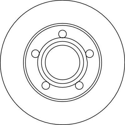 TRW DF4038 - Тормозной диск autospares.lv