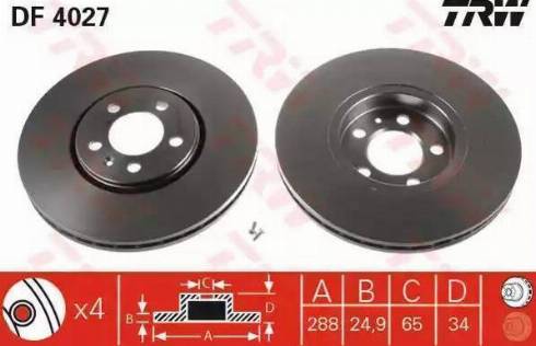 RIDER RD.3325.DF4027 - Тормозной диск autospares.lv