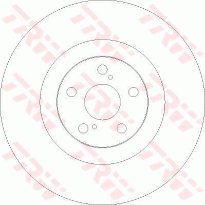 TRW DF4101 - Тормозной диск autospares.lv