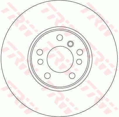 TRW DF4187 - Тормозной диск autospares.lv