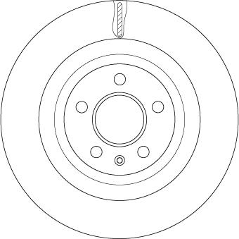 TRW DF4860S - Тормозной диск autospares.lv