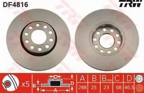 BOSCH 0 986 479 877 - Тормозной диск autospares.lv