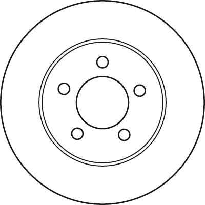 TRW DF4885S - Тормозной диск autospares.lv