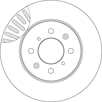 TRW DF4825 - Тормозной диск autospares.lv