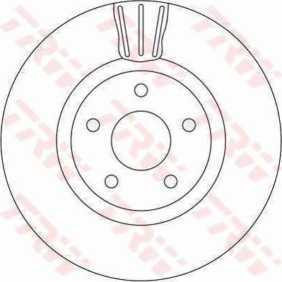 TRW DF4313 - Тормозной диск autospares.lv