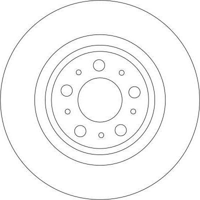 TRW DF4338 - Тормозной диск autospares.lv