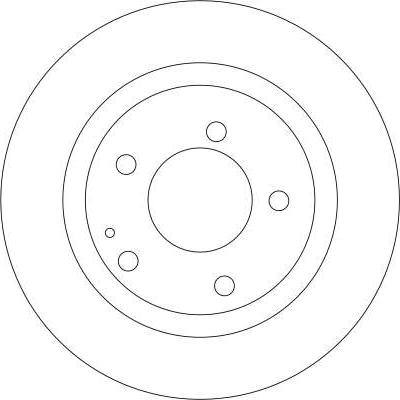 TRW DF4322 - Тормозной диск autospares.lv