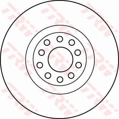 TRW DF4209 - Тормозной диск autospares.lv