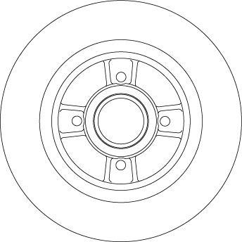 TRW DF4272BS - Тормозной диск autospares.lv