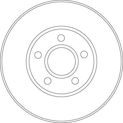 TRW DF4277 - Тормозной диск autospares.lv