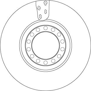 TRW DF5077S - Тормозной диск autospares.lv
