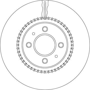 TRW DF6904 - Тормозной диск autospares.lv