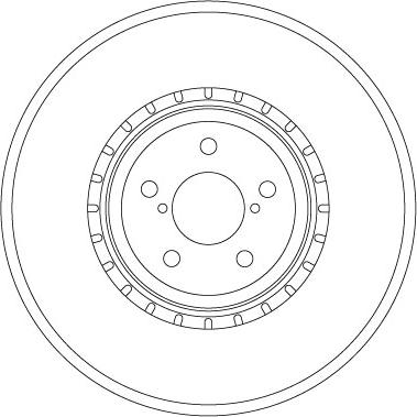 TRW DF6923S - Тормозной диск autospares.lv