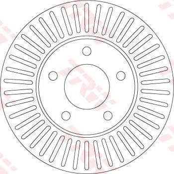 TRW DF6922 - Тормозной диск autospares.lv