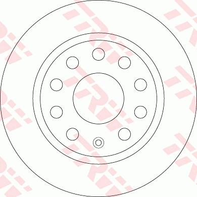 TRW DF6444 - Тормозной диск autospares.lv