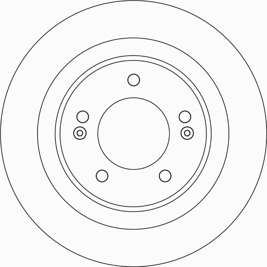 TRW DF6599 - Тормозной диск autospares.lv