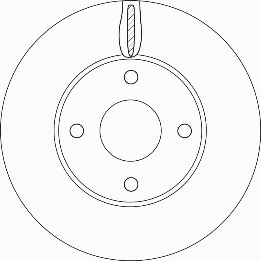 TRW DF6593 - Тормозной диск autospares.lv