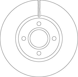 TRW DF6509 - Тормозной диск autospares.lv