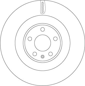 TRW DF6570 - Тормозной диск autospares.lv