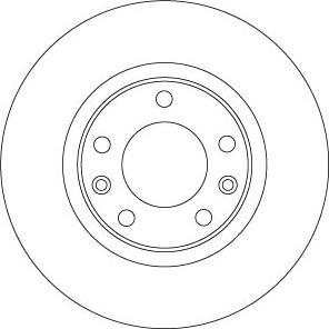 TRW DF6656 - Тормозной диск autospares.lv