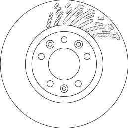 TRW DF6657 - Тормозной диск autospares.lv