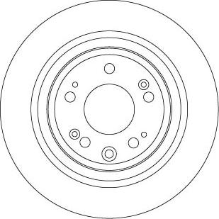TRW DF6678 - Тормозной диск autospares.lv