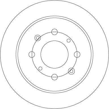 TRW DF6673 - Тормозной диск autospares.lv