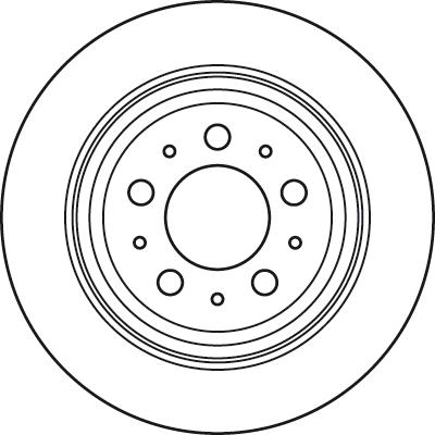 TRW DF6048 - Тормозной диск autospares.lv