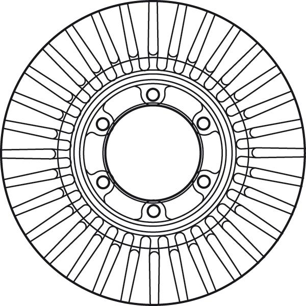 TRW DF6007 - Тормозной диск autospares.lv