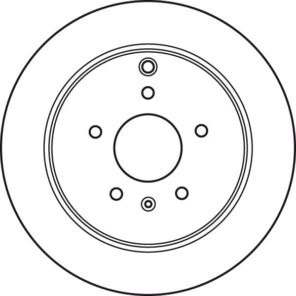 TRW DF6024 - Тормозной диск autospares.lv